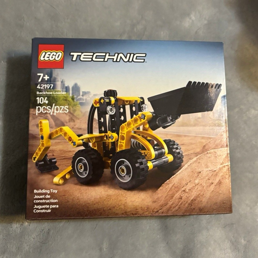 LEGO Technic 42197 Backhoe Loader Complete Set 104 Pieces Age 7+ Box